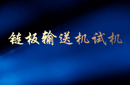 链板输送机试机（万向球）